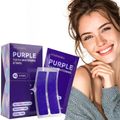 Purple Teeth Whitening Strips - 42 Count - Peroxide Free Color Correcting Whitening Strips - at Home Smile Care Kit